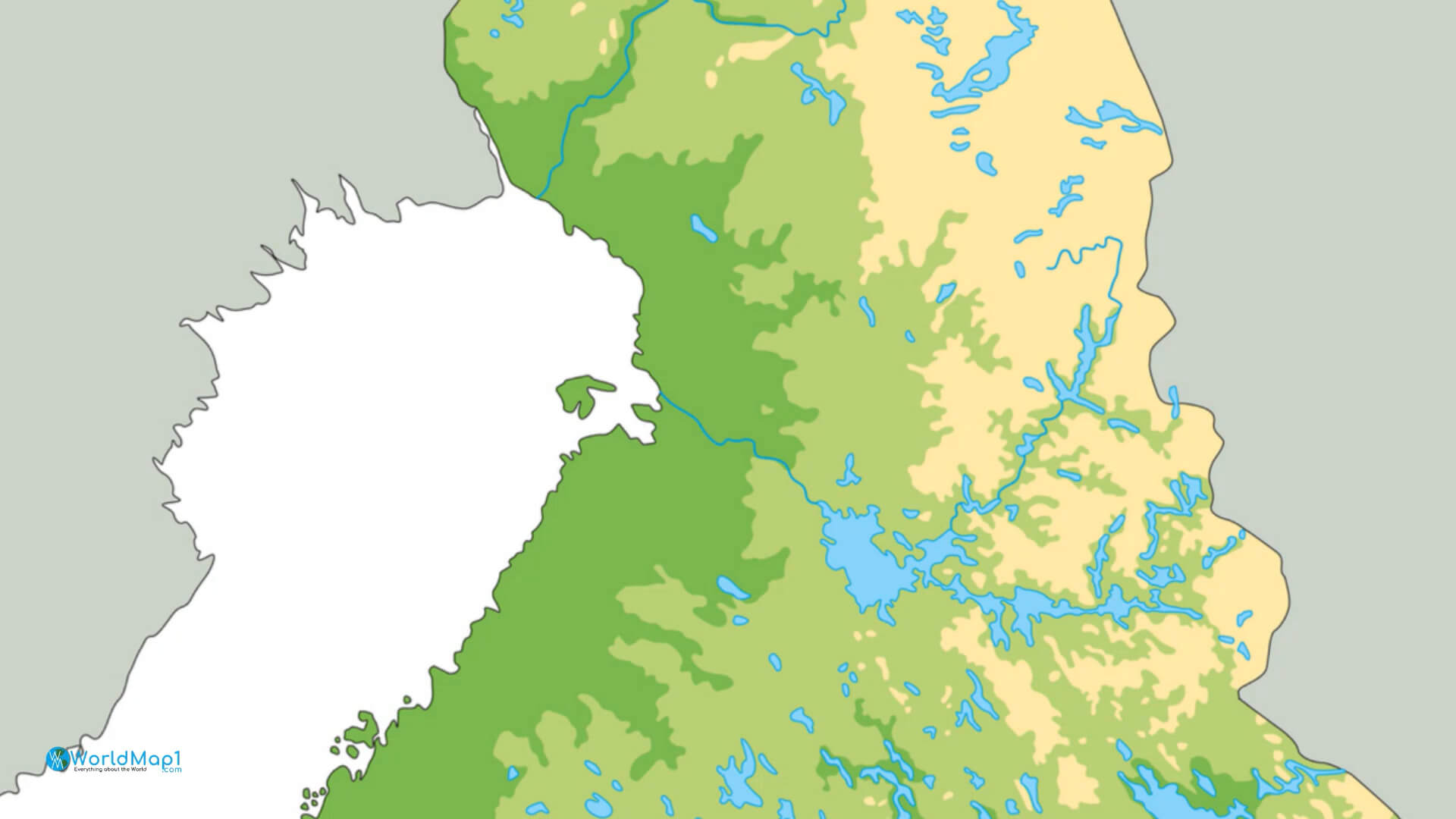 Finlandiya Gölleri Haritası